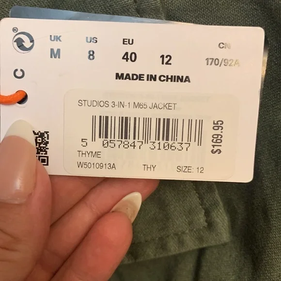 Women’s Superdry 3 in 1 M65 Jacket NEW Military style - Picture 6 of 6